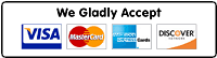 We Accept All Major Credit Cards